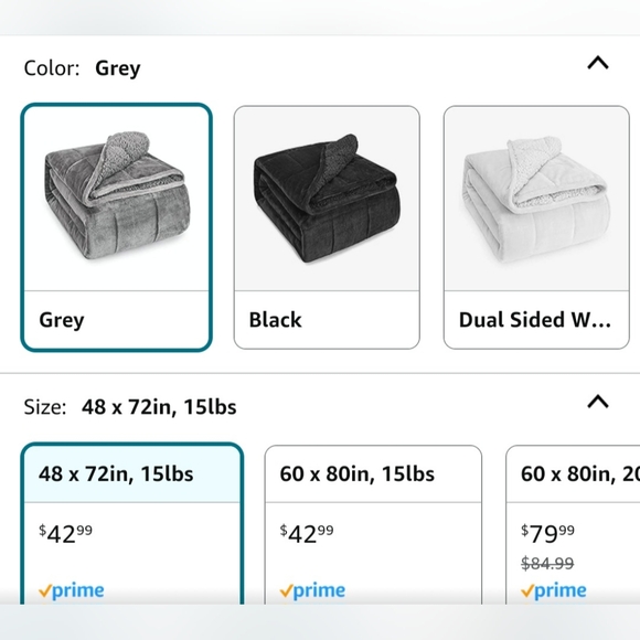 Sivio Sherpa Fleece Weighted Blanket for Adult - Picture 4 of 5